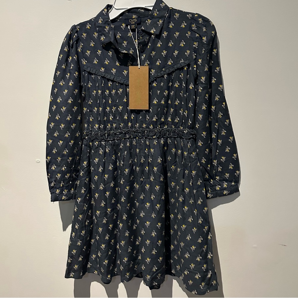 Dress with Long Sleeves Floral Print by OVS